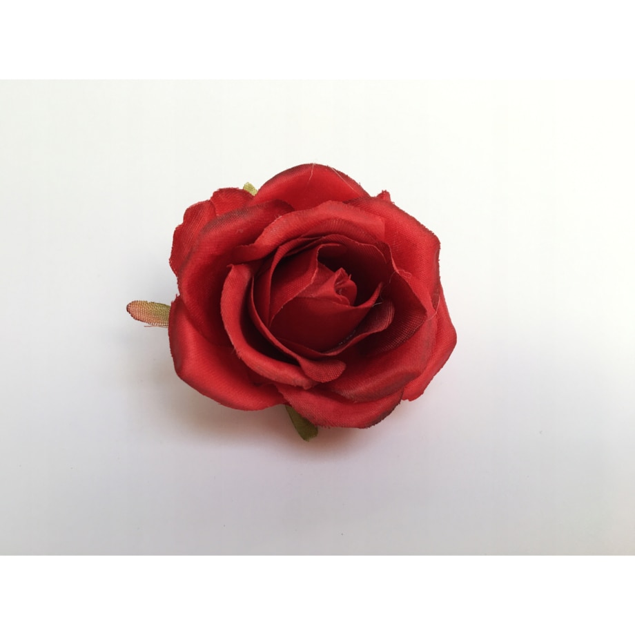 RÓŻA MAŁA sztuczna czerwona na stroik wiązankę 6x
