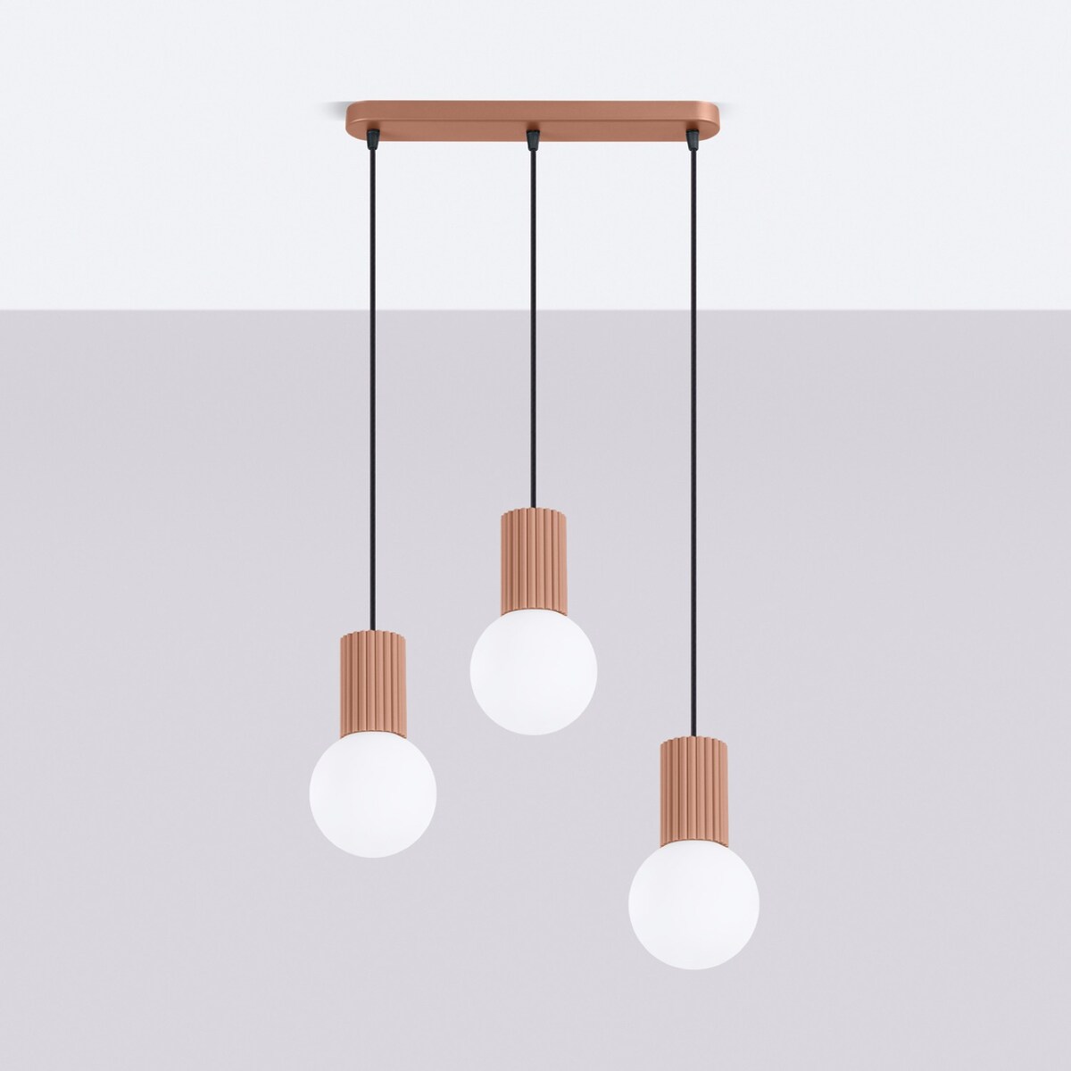 Lampa wisząca HALO 3L mocca