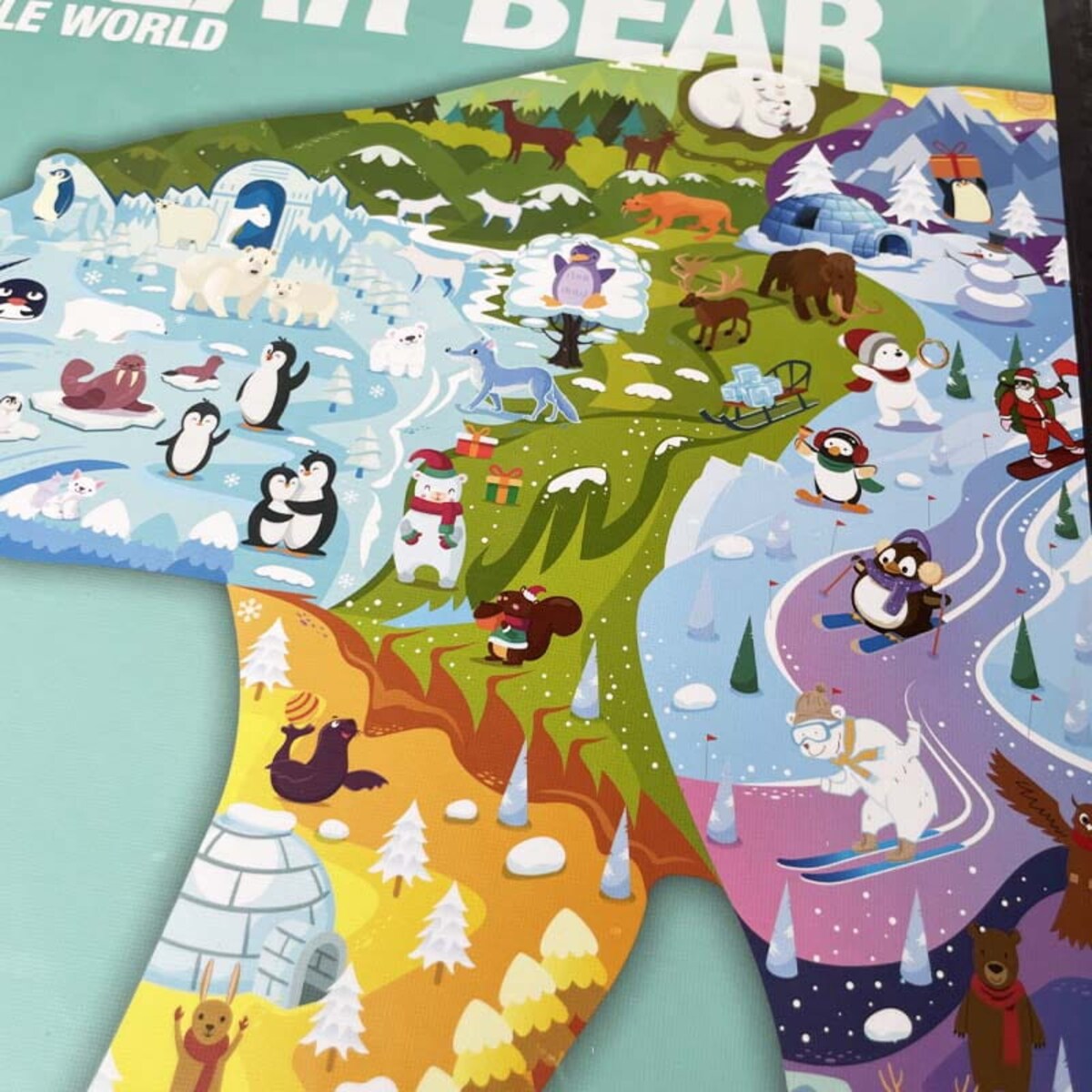 Puzzle edukacyjne - MIŚ POLARNY - 180 szt