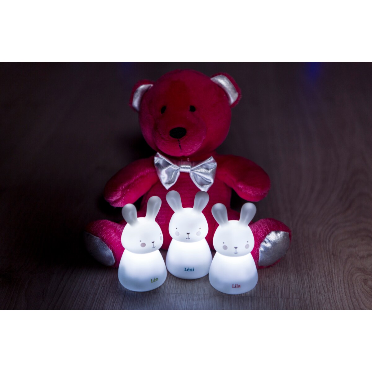 Zestaw 3 lampek nocnych LED - Ścieżka Światła OLALA - Króliczki