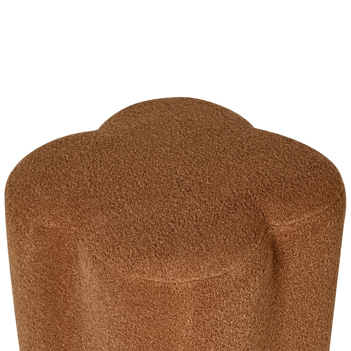 Puf MANCOS Boucle Złoty brąz