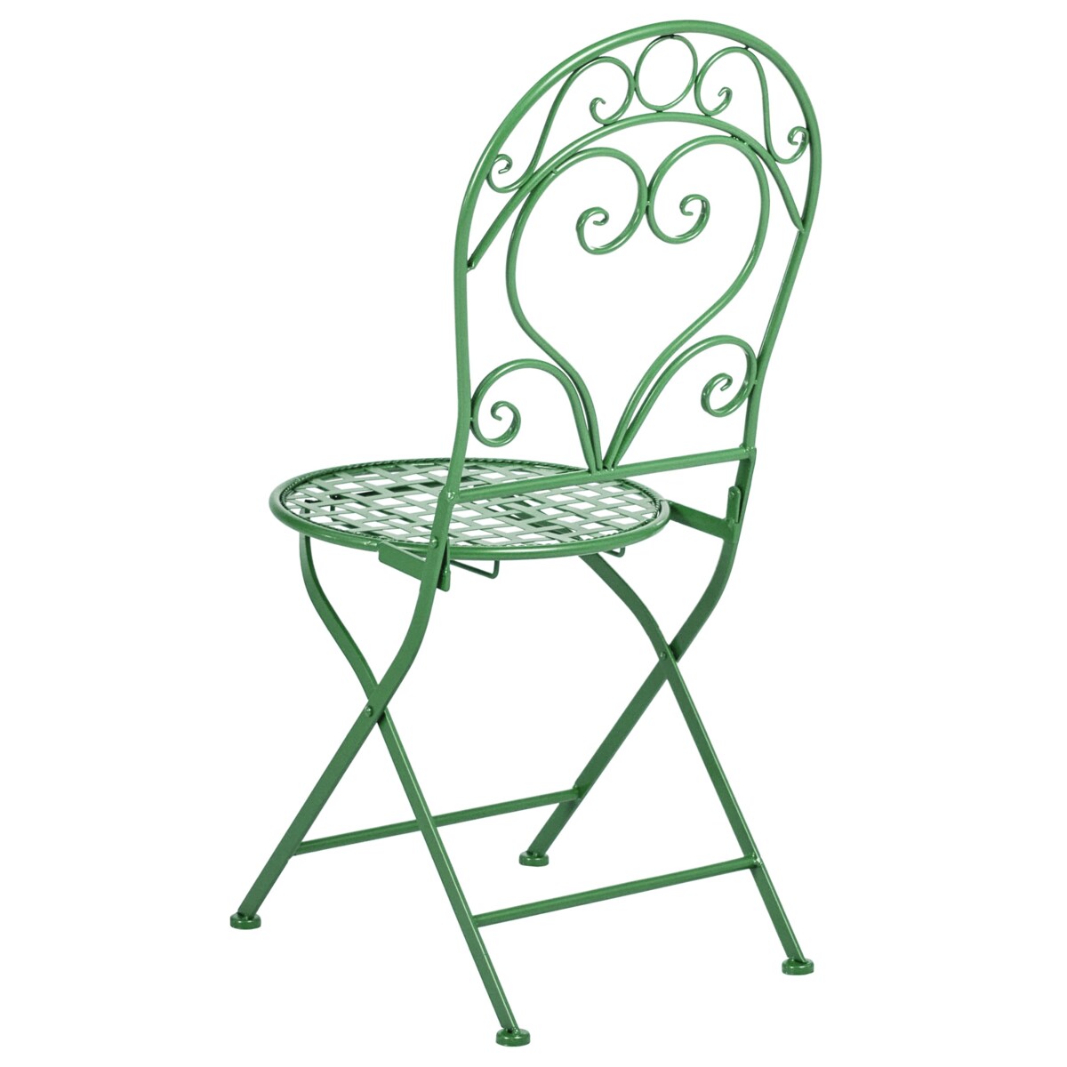 Zestaw 2 krzeseł ogrodowych ALBINIA Metal Zielony