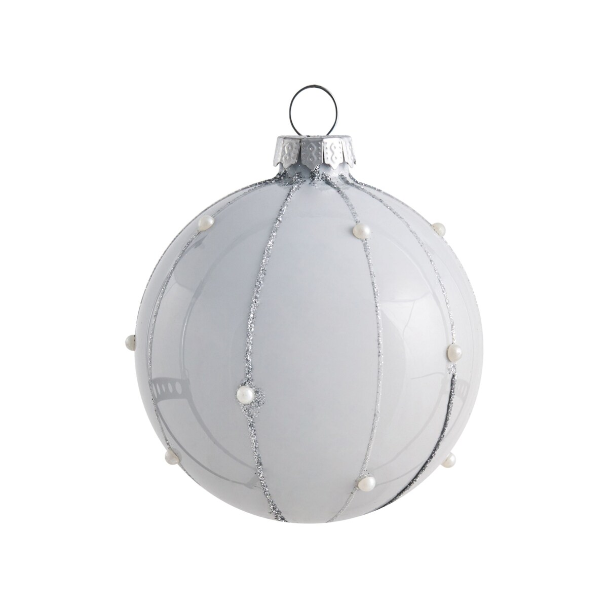 Zestaw 35 bombek SNOWFALL Szkło Niebieski