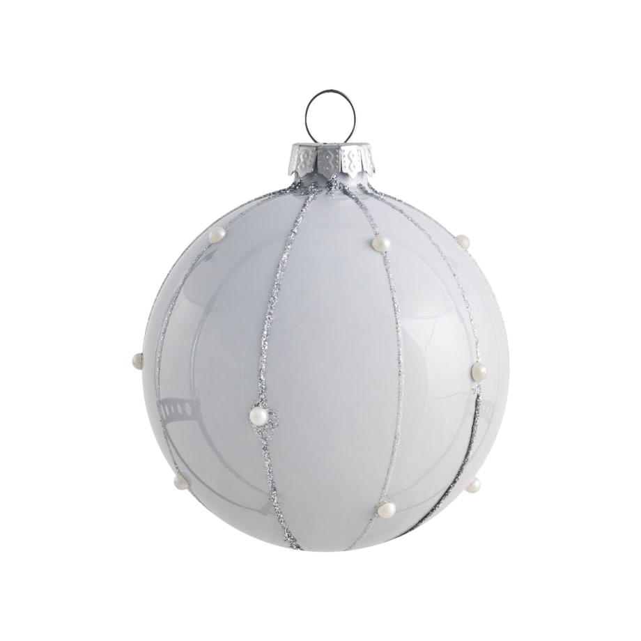 Zestaw 35 bombek SNOWFALL Szkło Niebieski