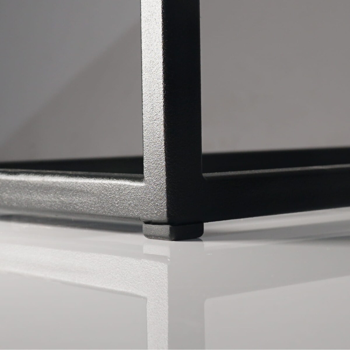 Konsola loftowa czarna 60x80x30cm pojedyncza