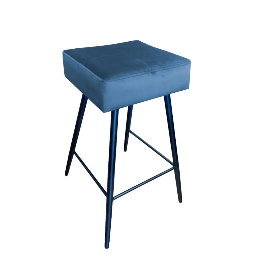 Hoker niski OLIMP VELVET ciemno niebieski