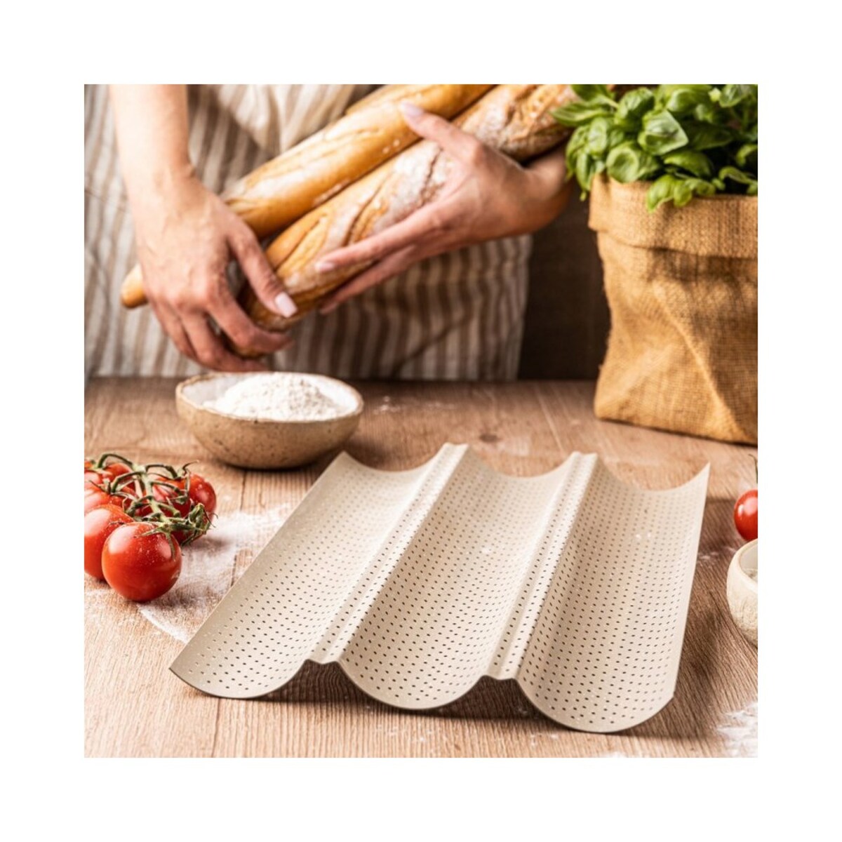 Kinghoff forma stalowa do bagietek zapiekanek 63849