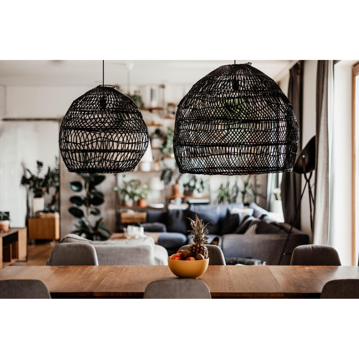 Lampa wisząca Cezar XL czarna Monnarita