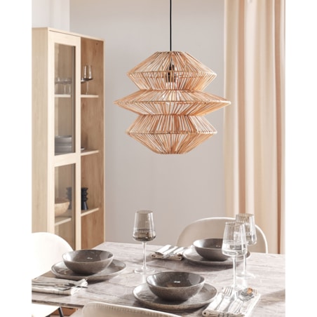 Lampa wisząca rattanowa naturalna ANDUKI