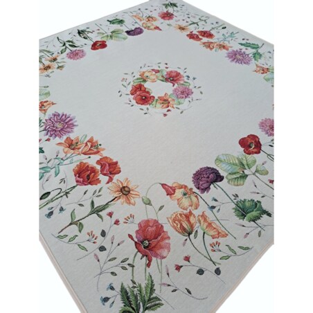 Obrus Na Stół 100X100 Cm Ozdobny Dekoracyjny Fiori Natural
