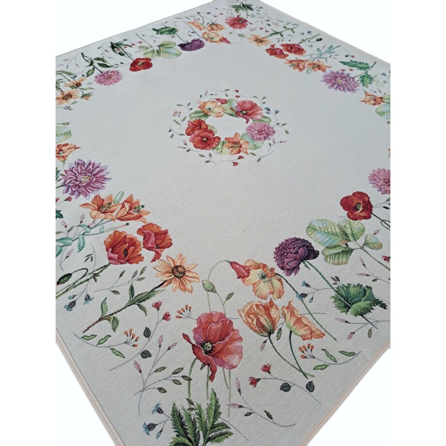 Obrus Na Stół 100X100 Cm Ozdobny Dekoracyjny Fiori Natural