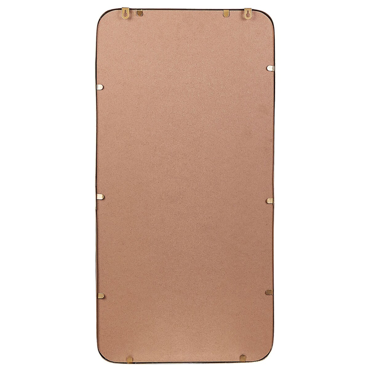 Metalowe lustro ścienne 80 x 40 cm złote MACON