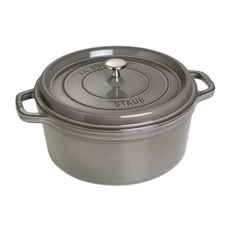 Garnek żeliwny okrągły Staub - Grafitowy, 2.6 ltr