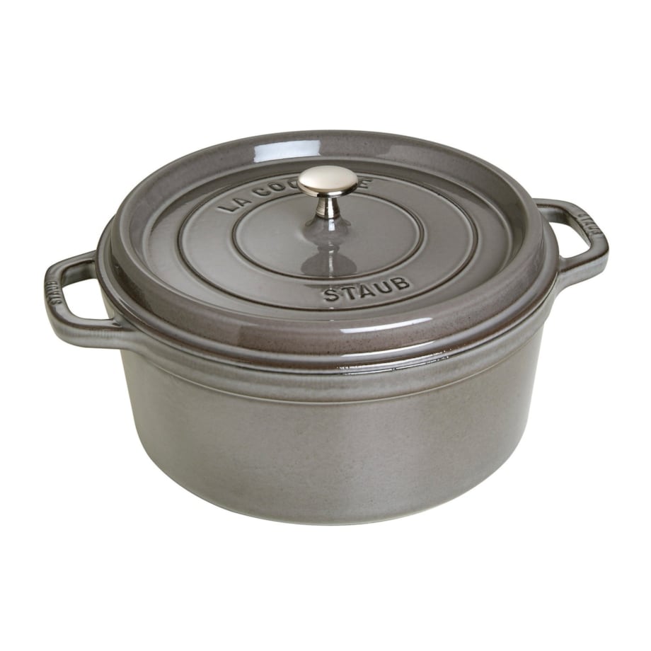 Garnek żeliwny okrągły Staub - Grafitowy, 2.6 ltr