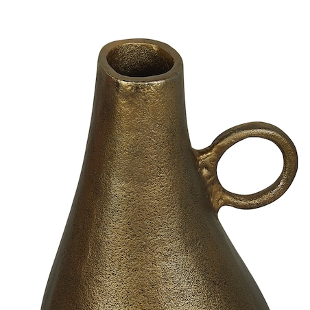 Wazon dekoracyjny SAMBHAR Metal 46 cm Mosiężny