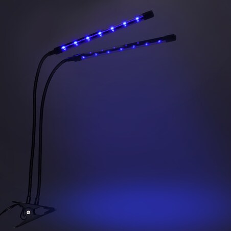 Lampa Led Do Wzrostu Roślin 40 Diod Timer 15 W Uprawa Roślin Do Domu Z Zasilaczem Sieciowym