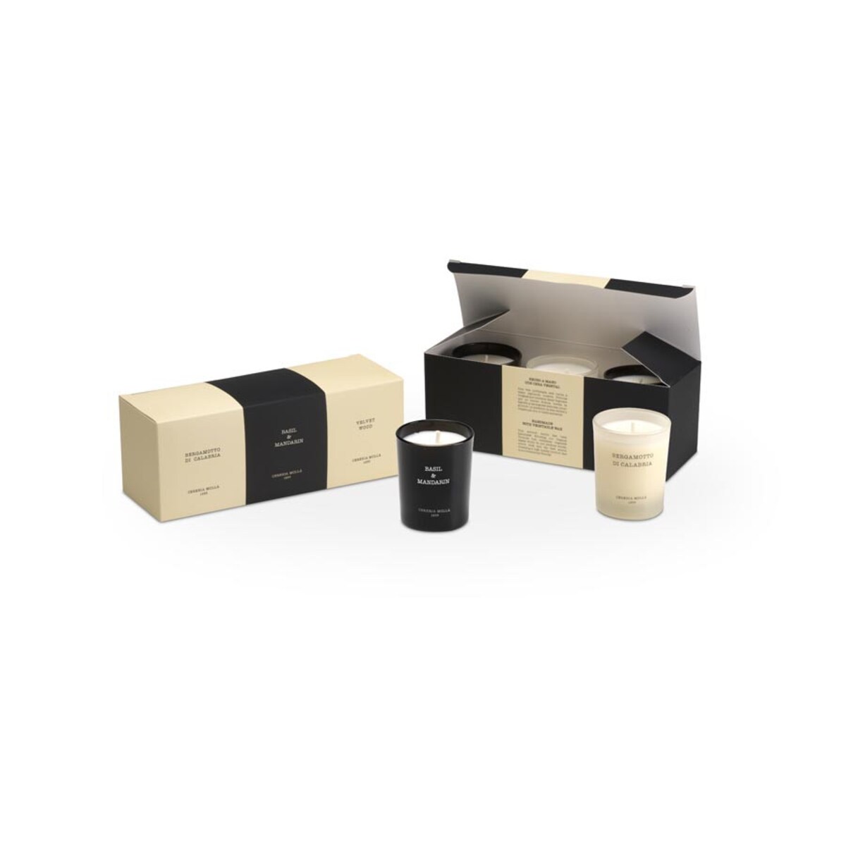 Zestaw 3 świeczek zapachowych MJ1, 6.6 x 7 cm, Cereria Molla