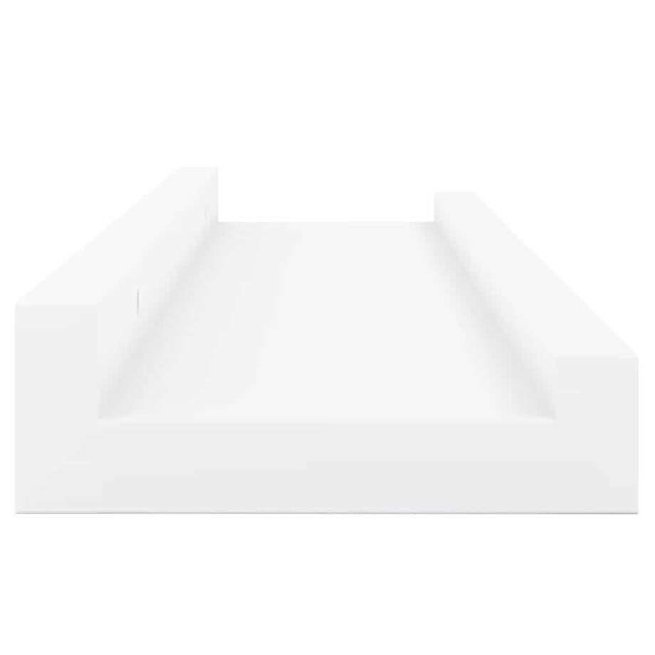 vidaXL Półki ścienne, 4 szt., białe, 40x9x3 cm