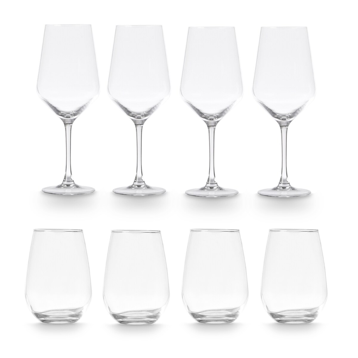 Zestaw szklanek i kieliszków, 8 szt.