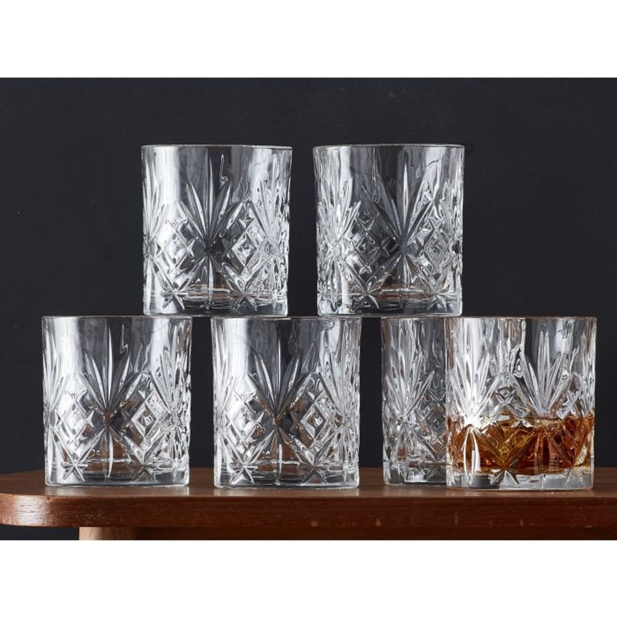 Szklanki do whisky ze szkła kryształowego Melodia 310 ml 6 sztuk 916107