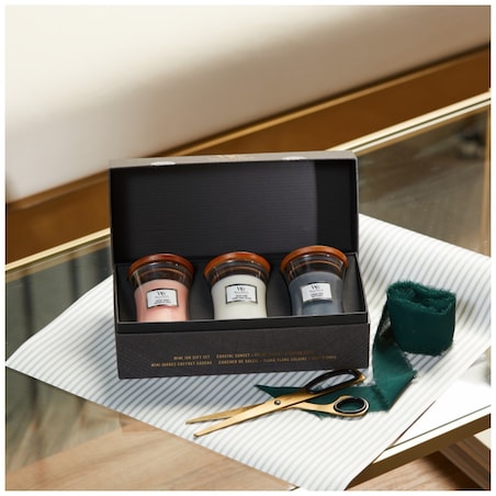 WoodWick zestaw prezentowy - 3 świece małe