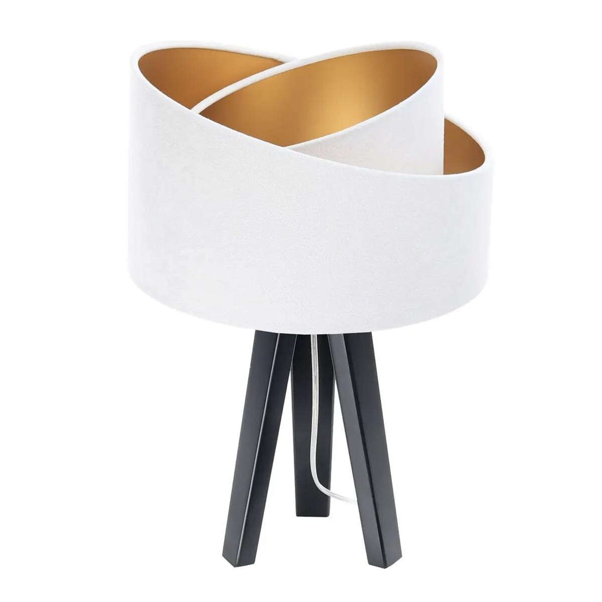 Lampa stołowa GEMSTONE biała/złota/czarna