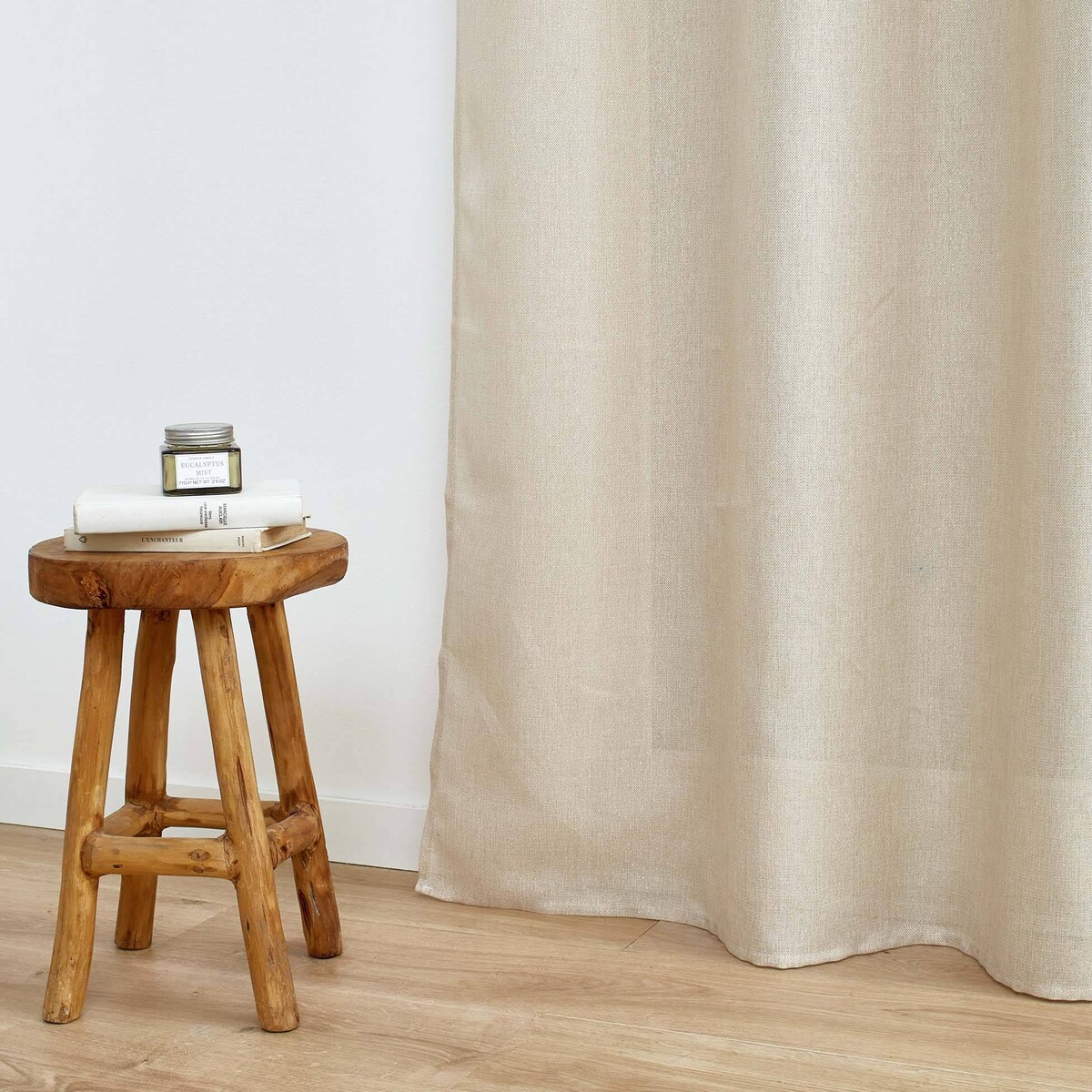 Zasłona z metaliczną nitką ZELINE, 140 x 260 cm