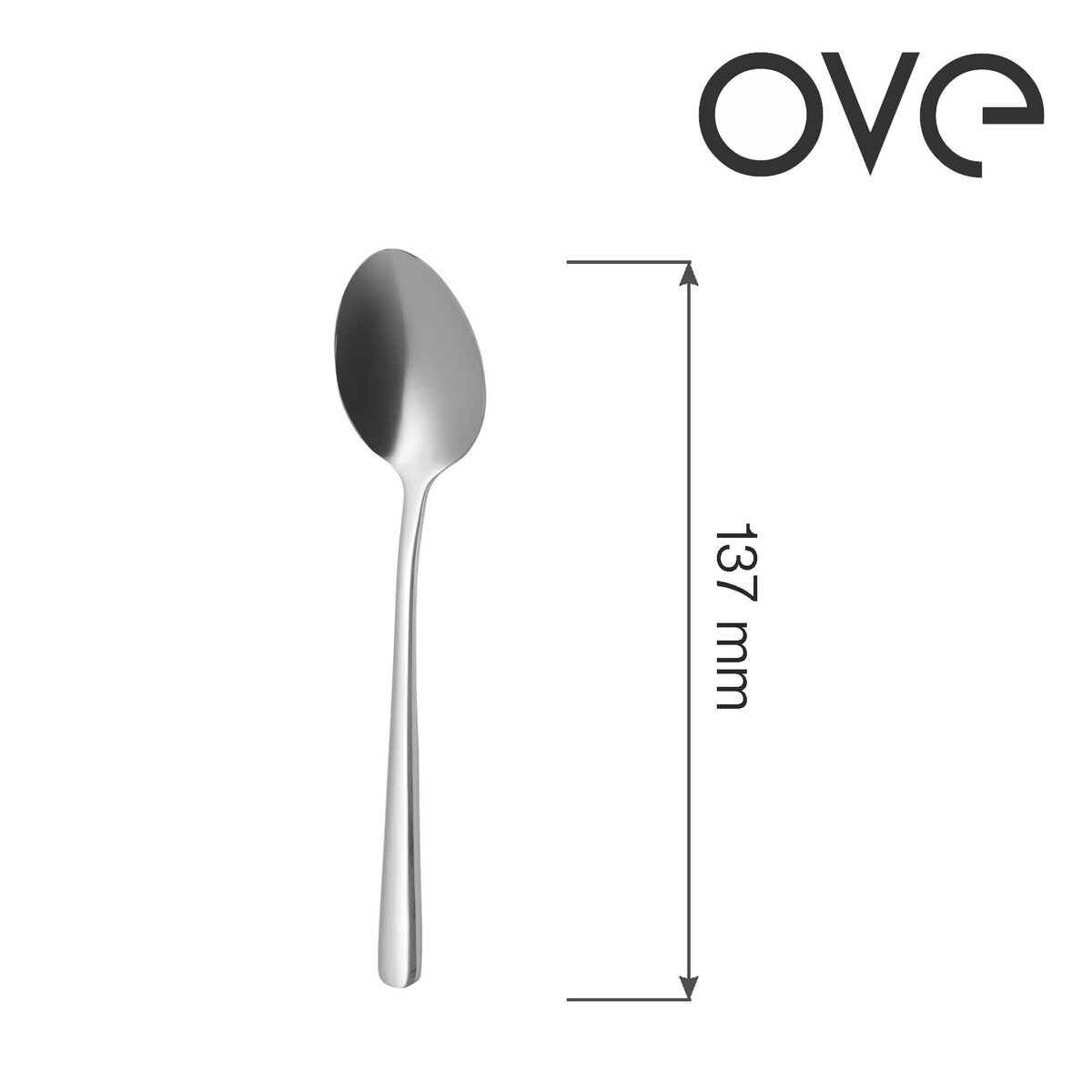 Łyżeczka do herbaty Fjord, OVE, 137 mm, zestaw 12 szt.