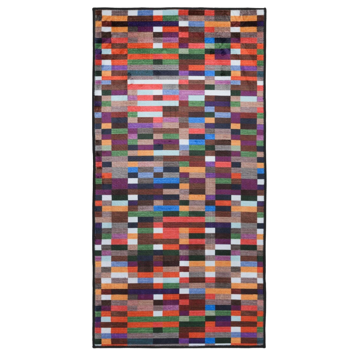 Dywan, chodnik nowoczesny geometryczny Piksel 50x120 cm e-floor wielokolorowy
