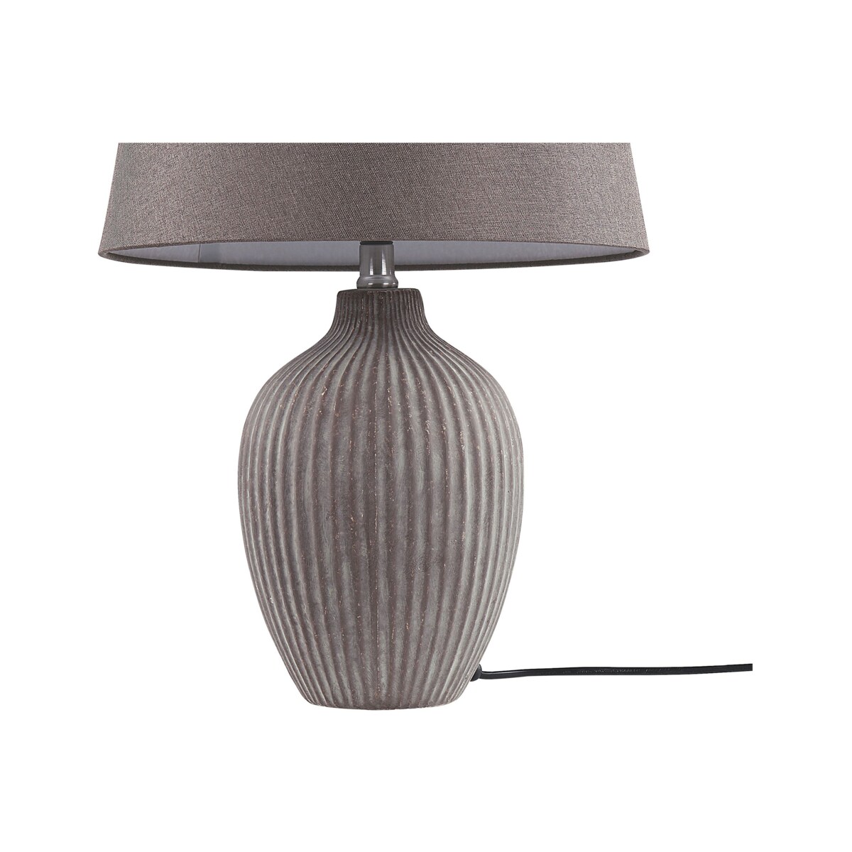 Lampka nocna ceramiczna brązowa FERGUS