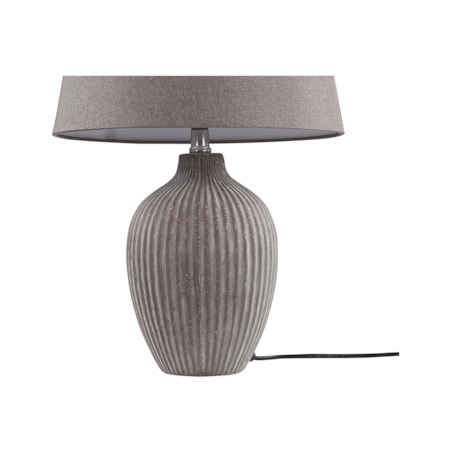 Lampka nocna ceramiczna brązowa FERGUS