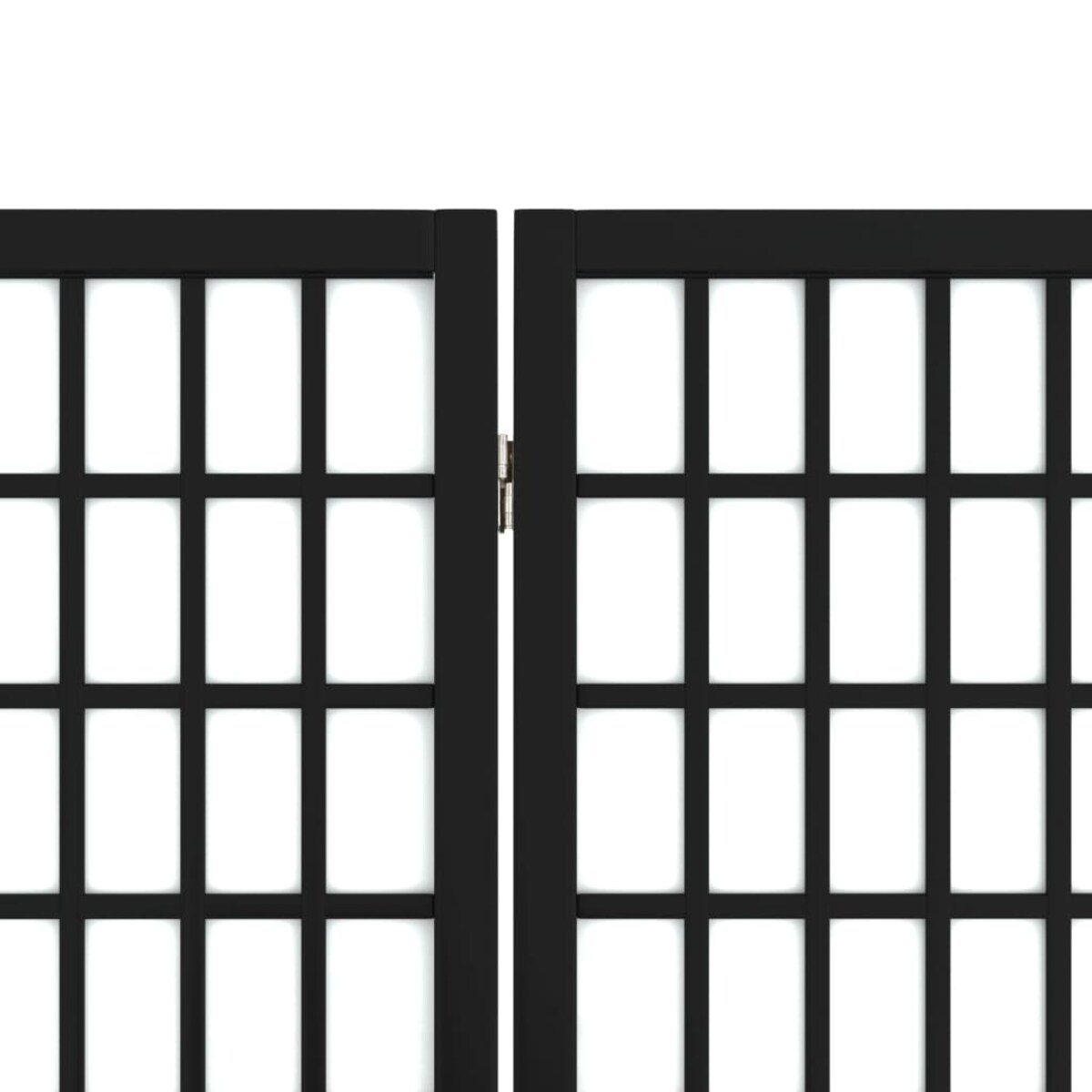 vidaXL Składany parawan 5-panelowy, styl japoński, 200x170 cm, czarny