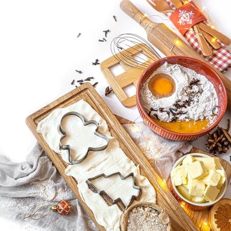 Wykrawacz Cukierniczy Stalowy Foremki do Ciastek Pierników Święta Zestaw