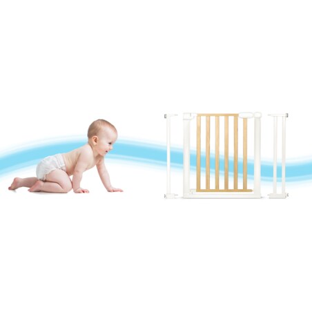 Barierka zabezpieczająca na schody drzwi Nukido rozporowa bramka ochronna 74-105cm 718500