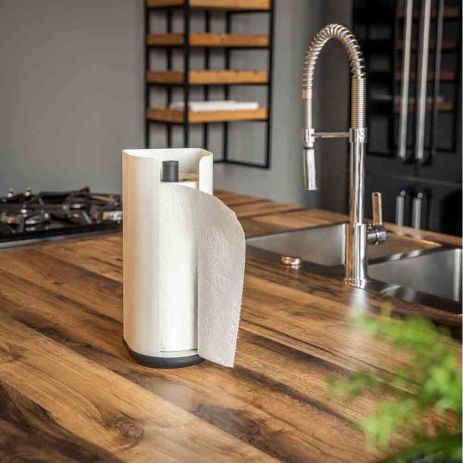 Stojak kwadratowy na papier czarny MATT