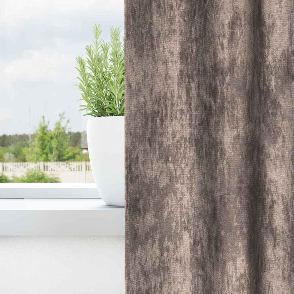 vidaXL Zasłona z zasłonami 2 pcs Cappuccino 260 x 140 cm Aksamit