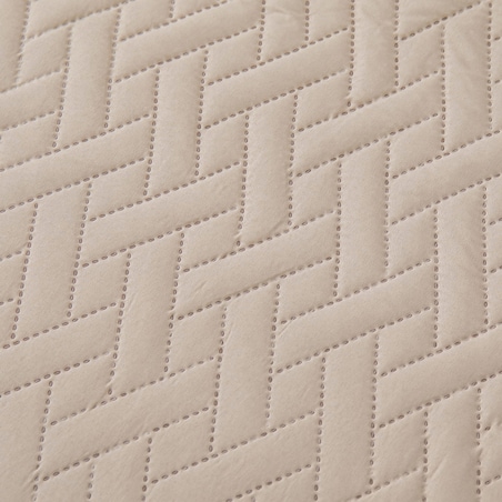 Narzuta na Łóżko 140 x 200 Pikowana Dash Beż Dwustronna Jednokolorowa