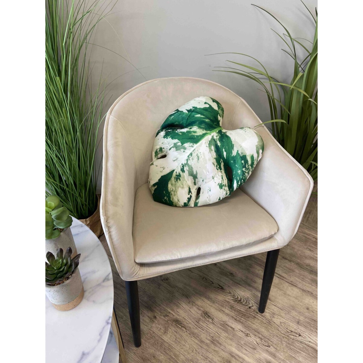 Poduszka Liść Monstera Variegata