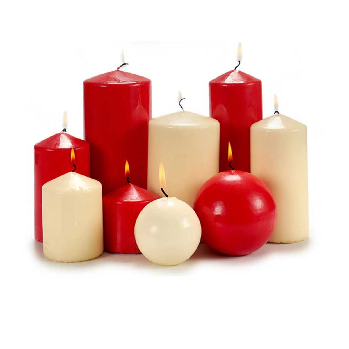 Świeca walec LUNAR, Ø 7 cm