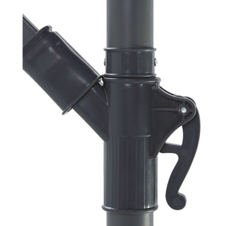 Parasol ogrodowy LED ⌀ 285 cm beżowy CORVAL