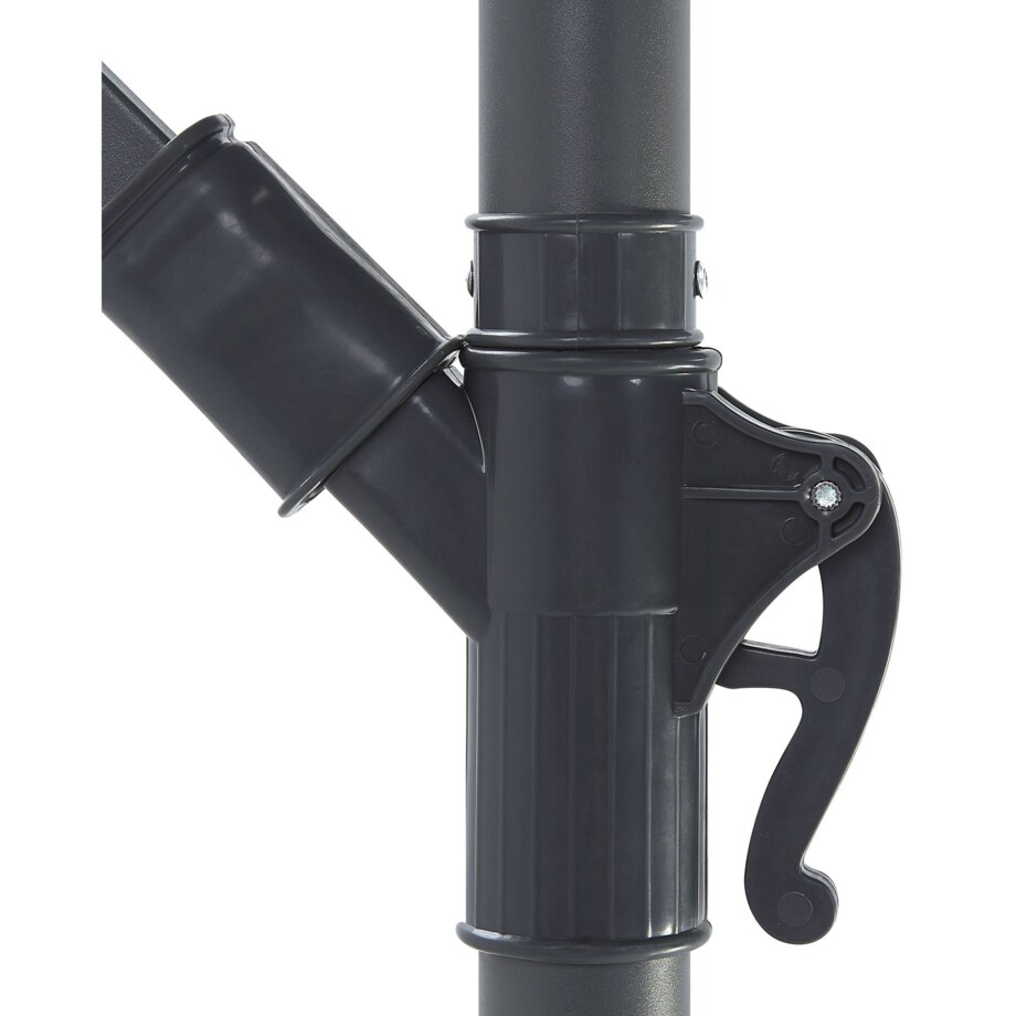 Parasol ogrodowy LED ⌀ 285 cm beżowy CORVAL