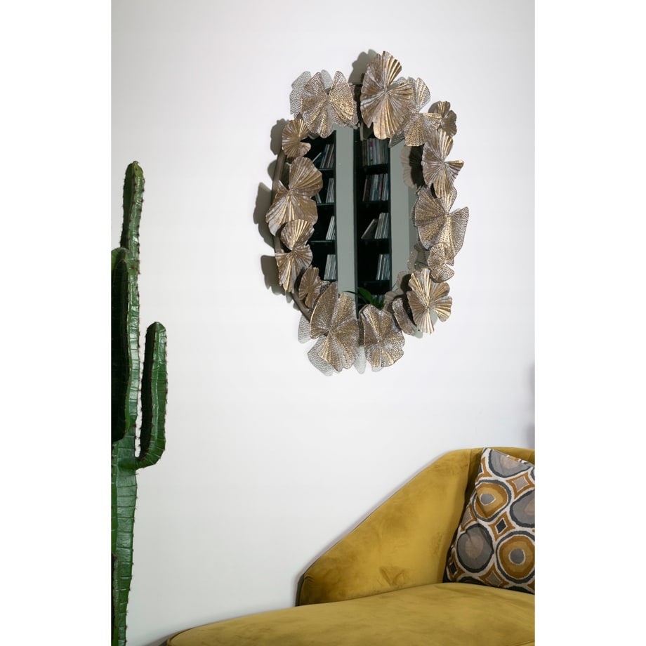 LUSTRO LIŚCIE metalowe śr. 86cm