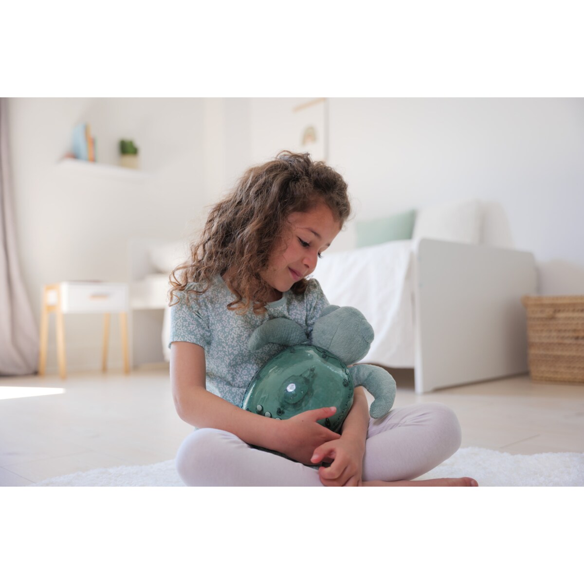 Projektor z pozytywką - Żółw podwodny zielony ECO - Cloud b® Tranquil Turtle™