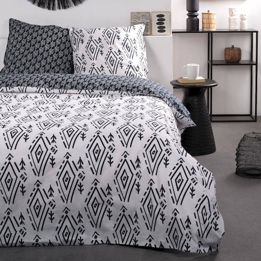 Pościel bawełniana Deco Pattern, dwustronna, 220 x 240 cm