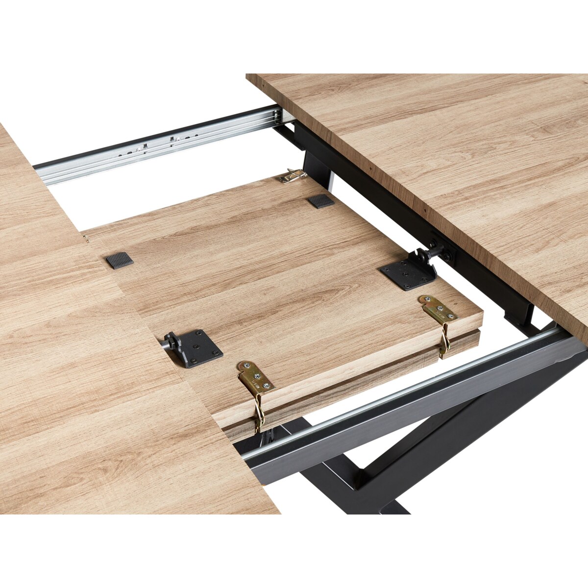 Stół do jadalni rozkładany ANSELL Jasnobrązowy 160/200 cm 90 cm