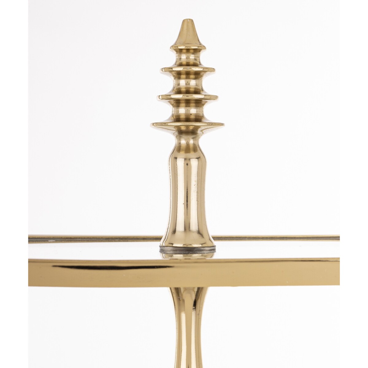 Patera 3-poziomowa szklana 55x47x31 cm ETERA-3 złota