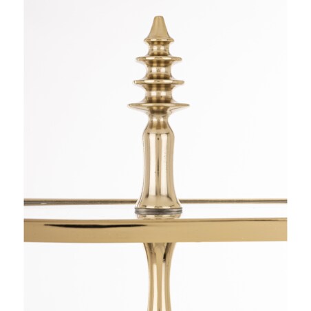 Patera 3-poziomowa szklana 55x47x31 cm ETERA-3 złota