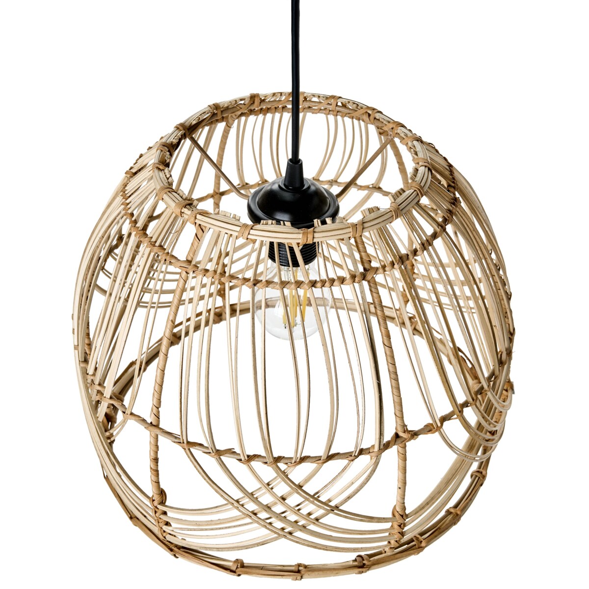 Lampa wisząca POSTRERO Rattan Naturalny