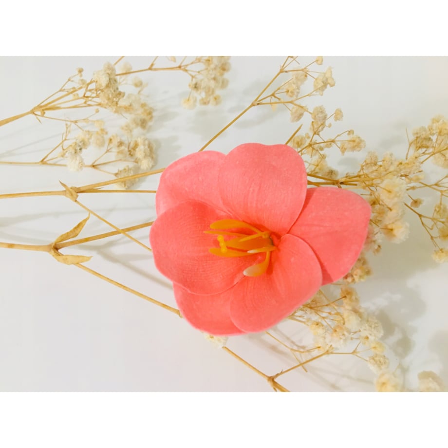 KWIATY MYDLANE MAGNOLIA do bukietów stroika flower box RÓŻOWA dekoracja