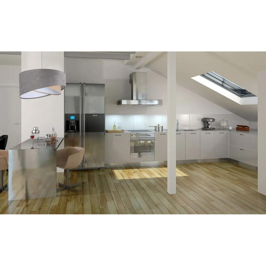 Lampa wisząca SILVERY szara/beżowa/biała
